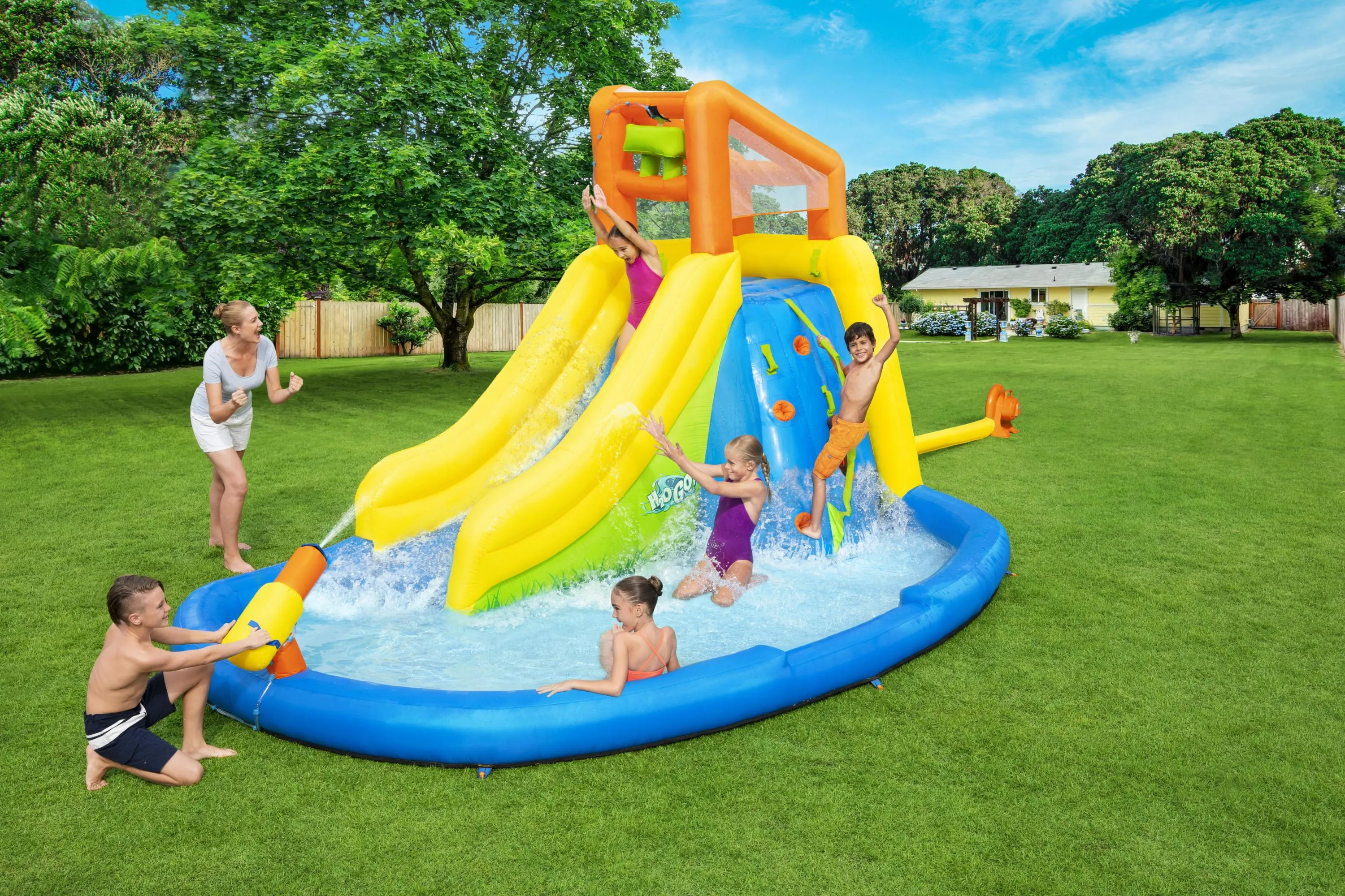 53345 Bestway  H2OGO!® Mount Splashmore Mega WaterPark 14'3" x 9'5" x 8'9"/4.35m x 2.86m x 2.67m