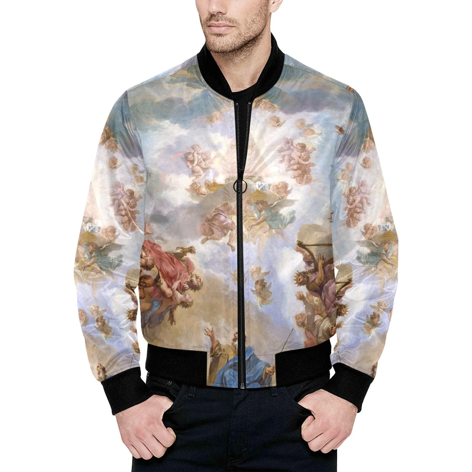 Adoration Biblical Unisex Quilted Bomber Jacket