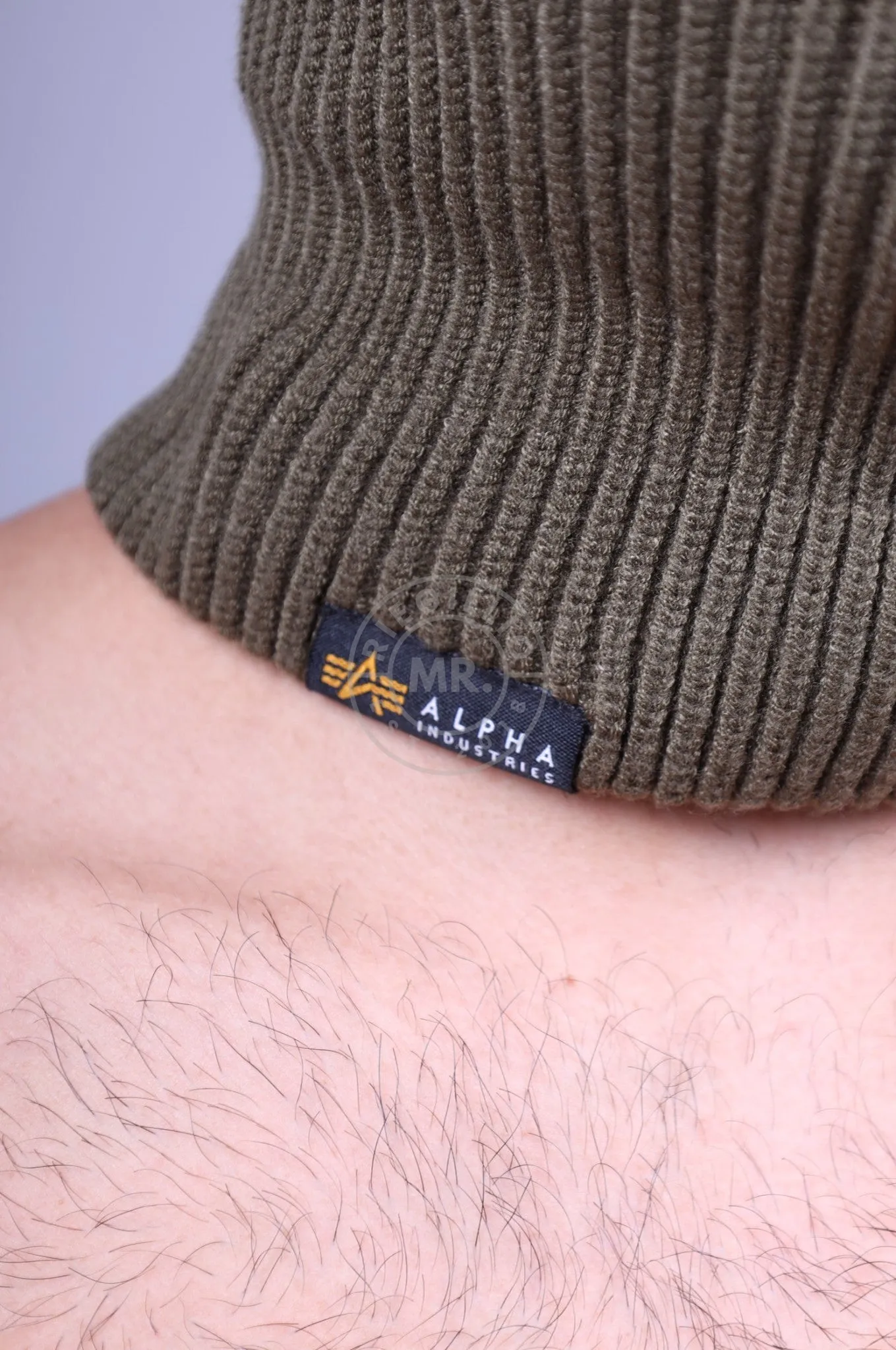 Alpha Industries Label Balaclava - Dark Olive