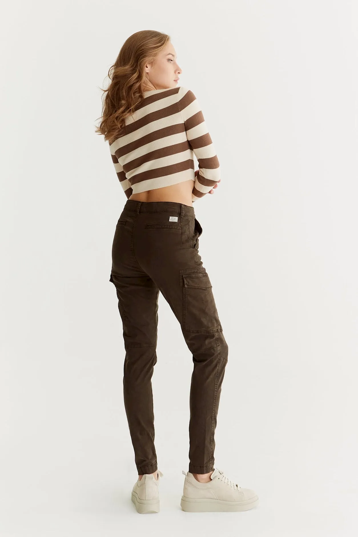 Angel High Waist Cargo Pants Winter Chocolate