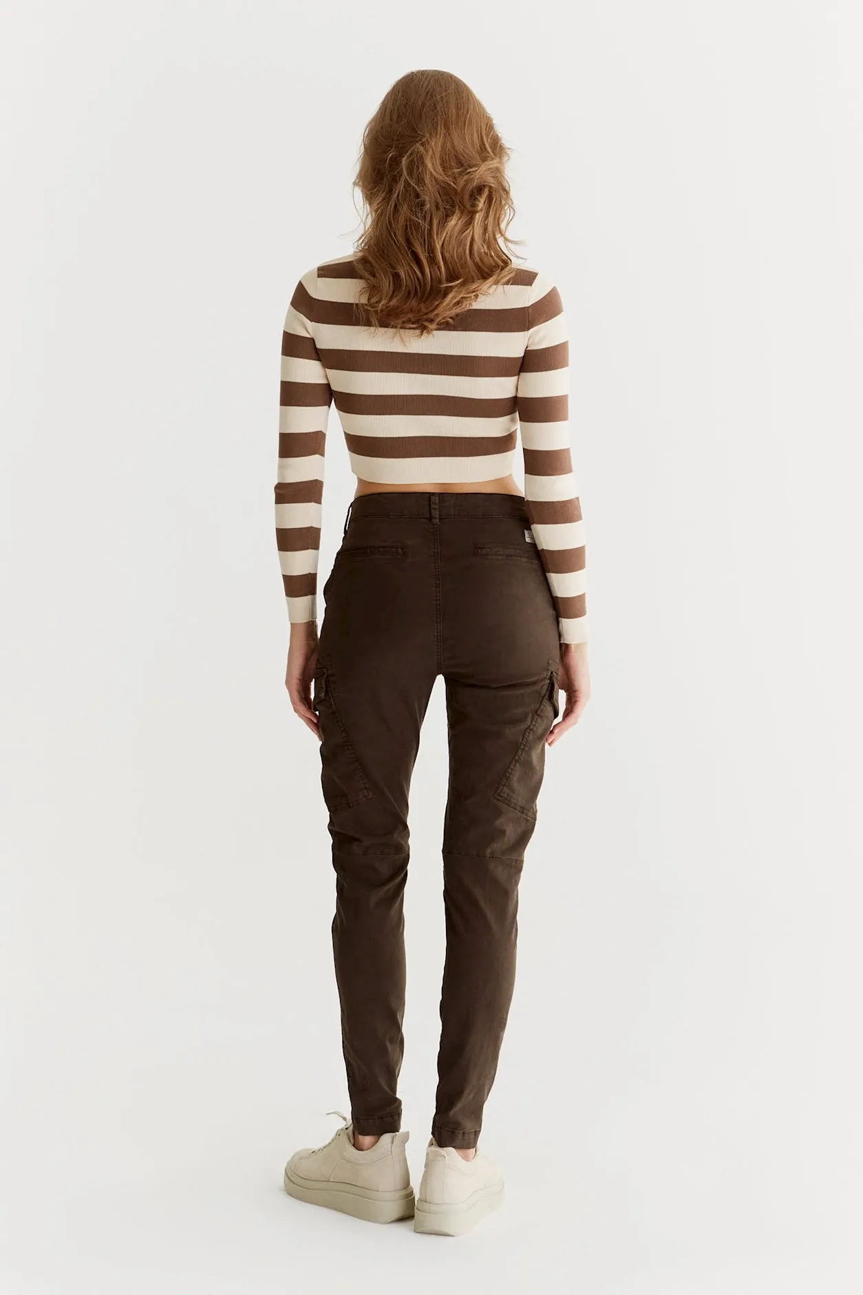 Angel High Waist Cargo Pants Winter Chocolate