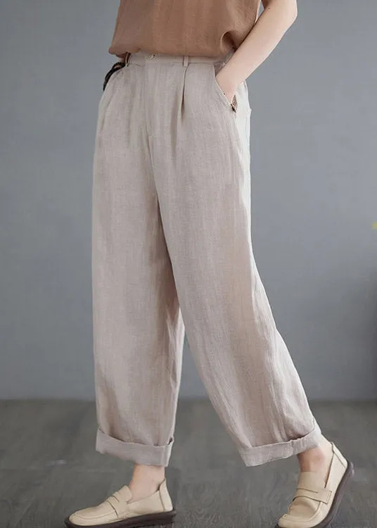 Apricot High Waist Solid Lantern Pants LY2953