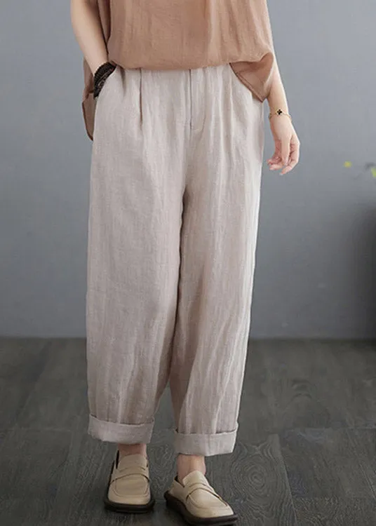 Apricot High Waist Solid Lantern Pants LY2953