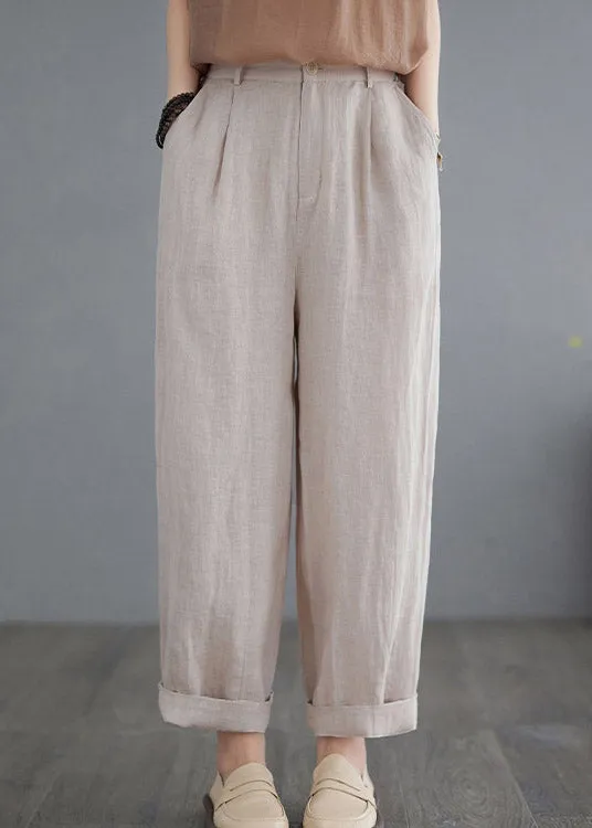 Apricot High Waist Solid Lantern Pants LY2953