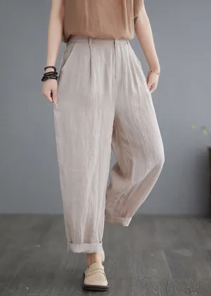 Apricot High Waist Solid Lantern Pants LY2953