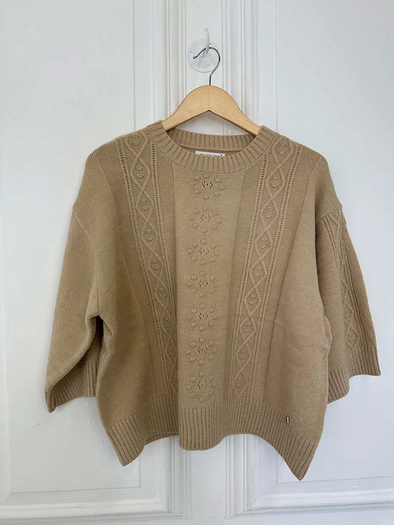 Aran Box Knit - Oat