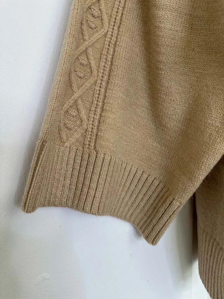 Aran Box Knit - Oat