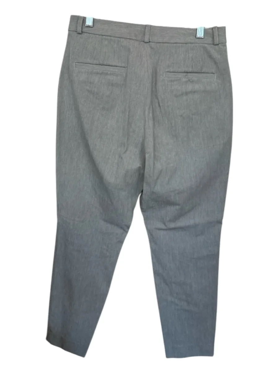 Banana Republic Size 10 Gray Rayon Blend High Waist Trouser Pants