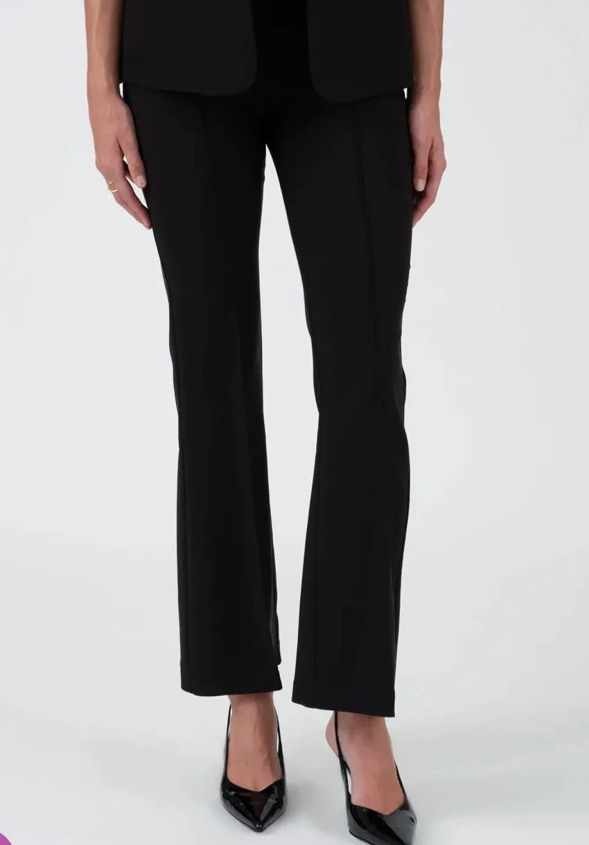 BLACK HIGH WAIST BELL BOTTOM DRESS PANTS