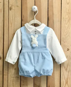 Blue Bunny Overall Set