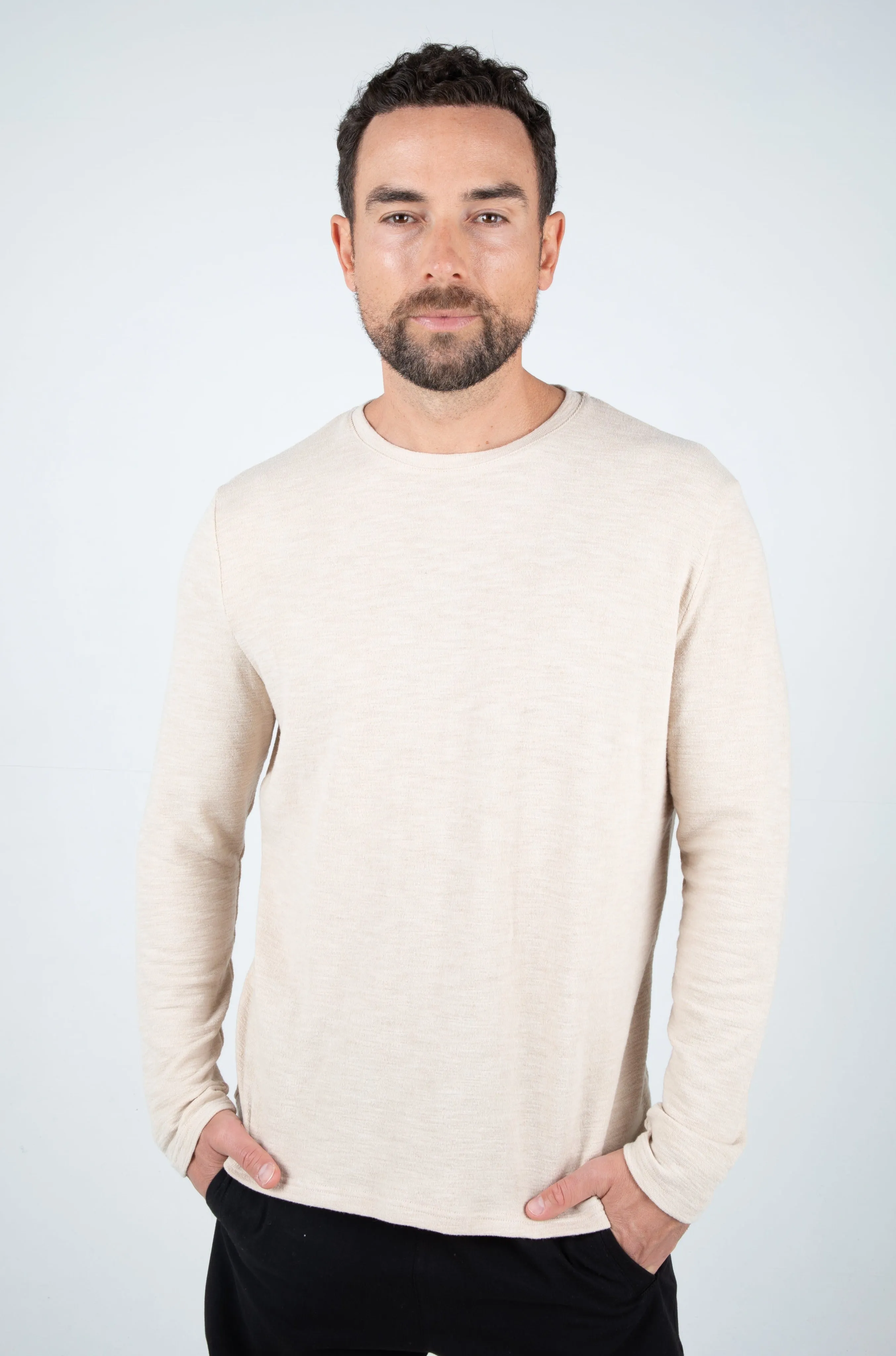 BODHI CREW SWEATER - SAND