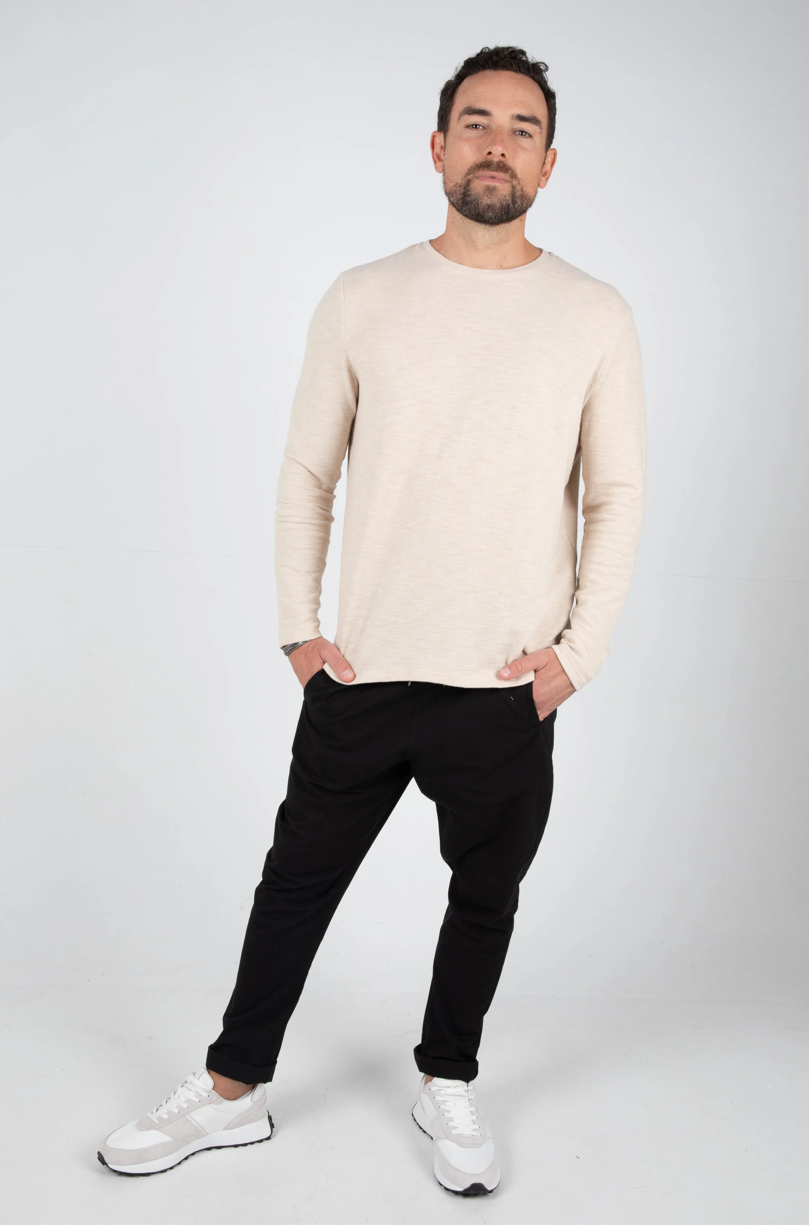 BODHI CREW SWEATER - SAND