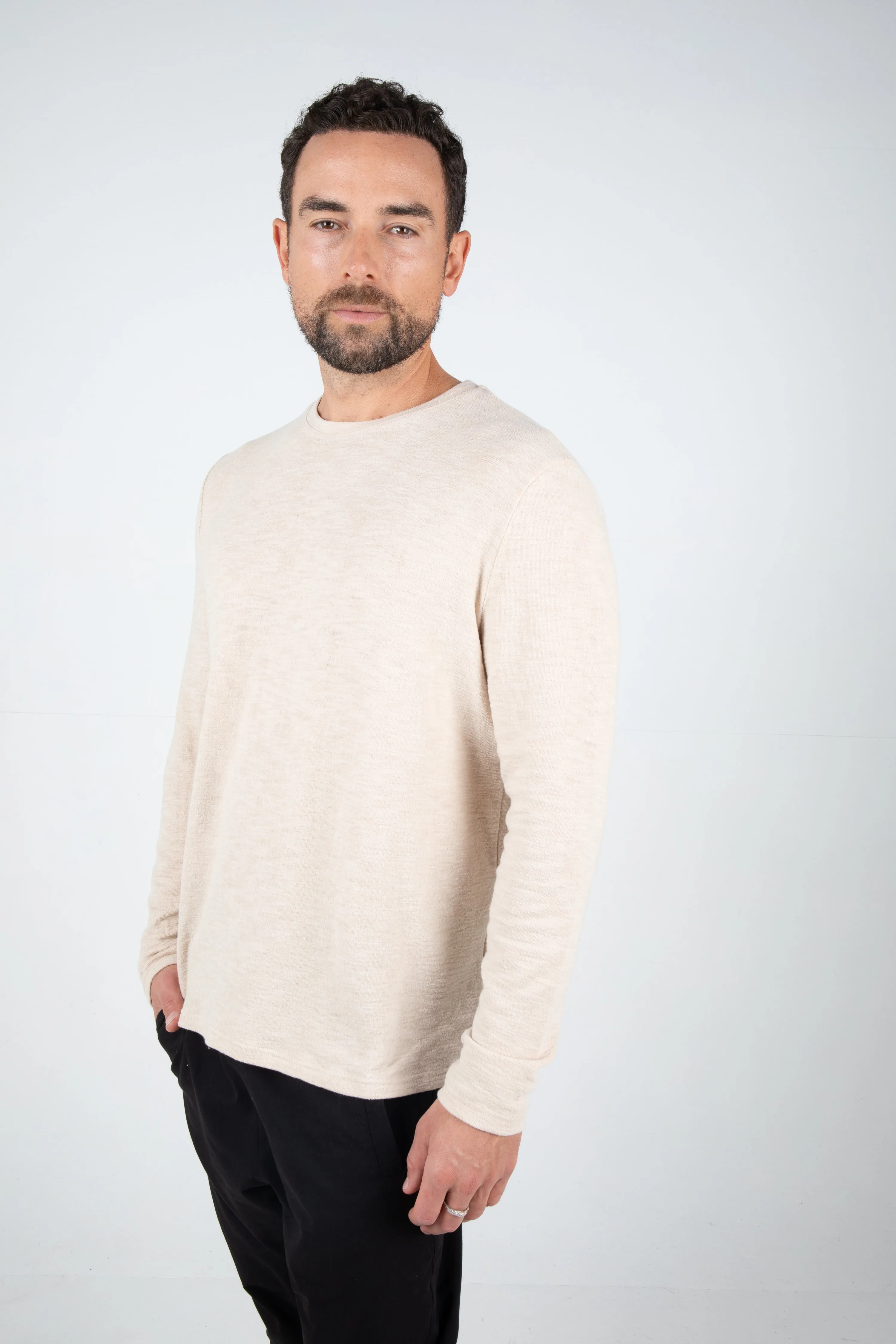 BODHI CREW SWEATER - SAND