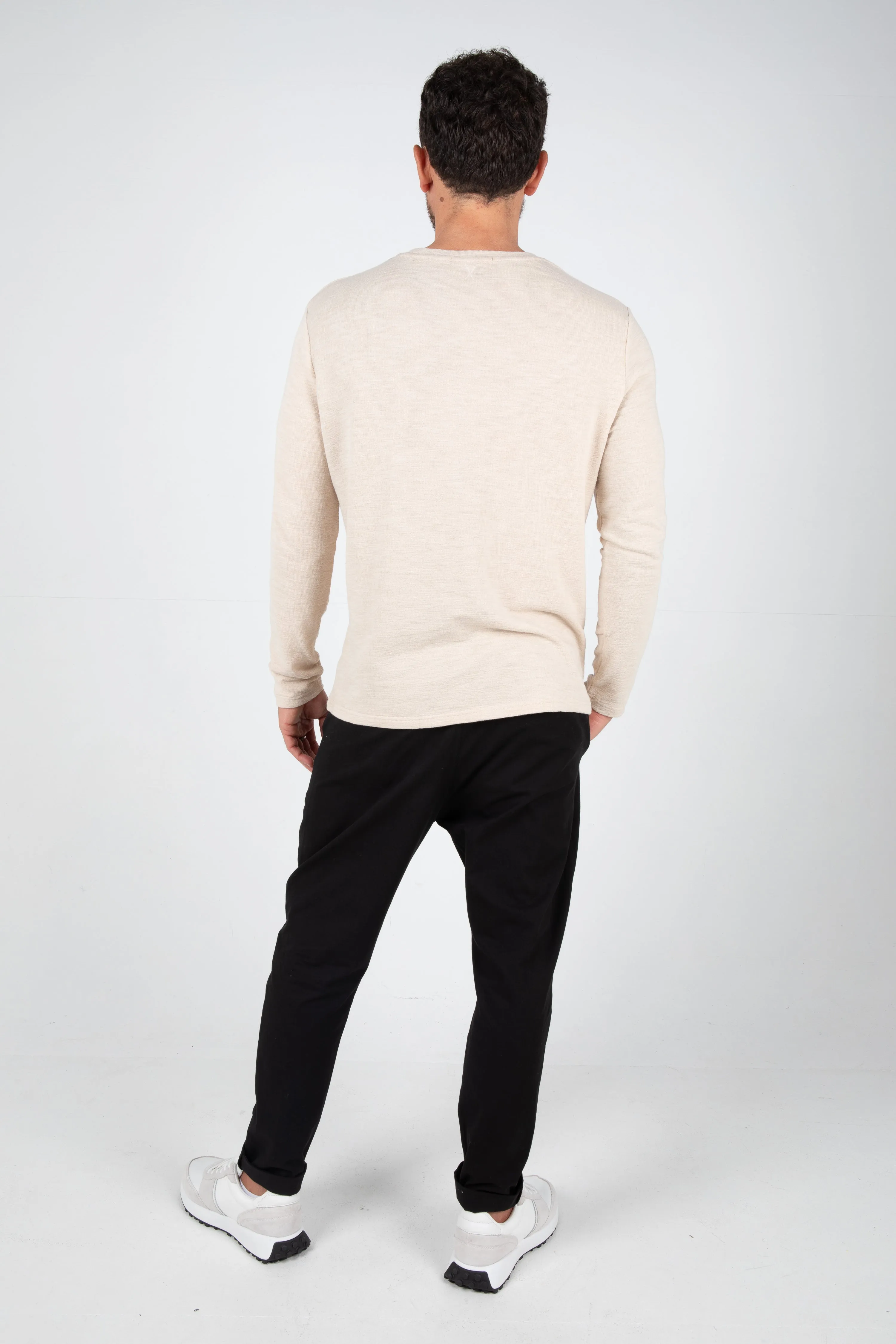 BODHI CREW SWEATER - SAND