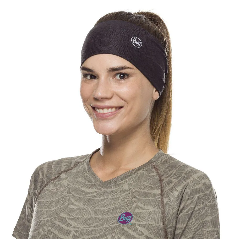 BUFF® CoolNet® UV  Tapered Headband (Solid Black)