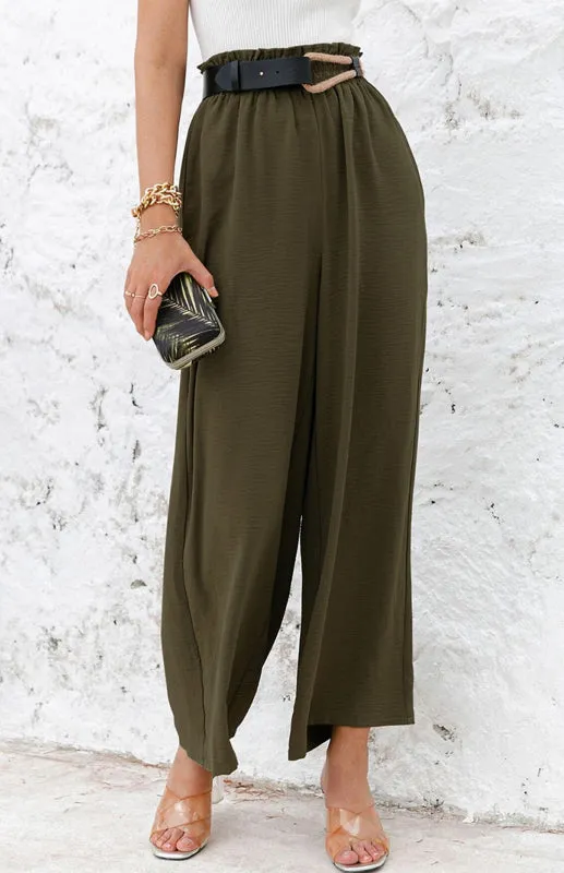 Casual Luxe High Waist Pants