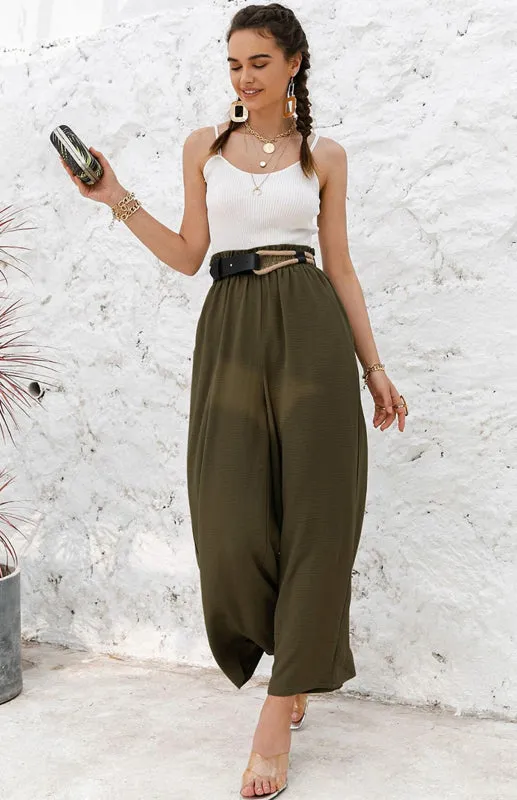 Casual Luxe High Waist Pants