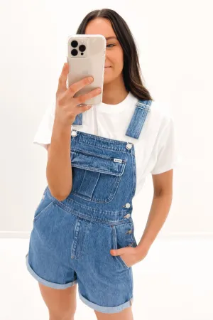 Dungaree Short Blue Wave