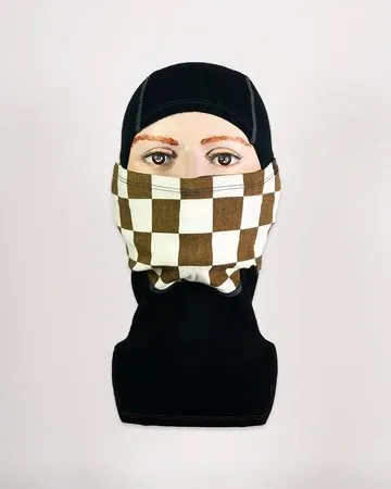 Goldtop Merino Wool Balaclava - Gold & White