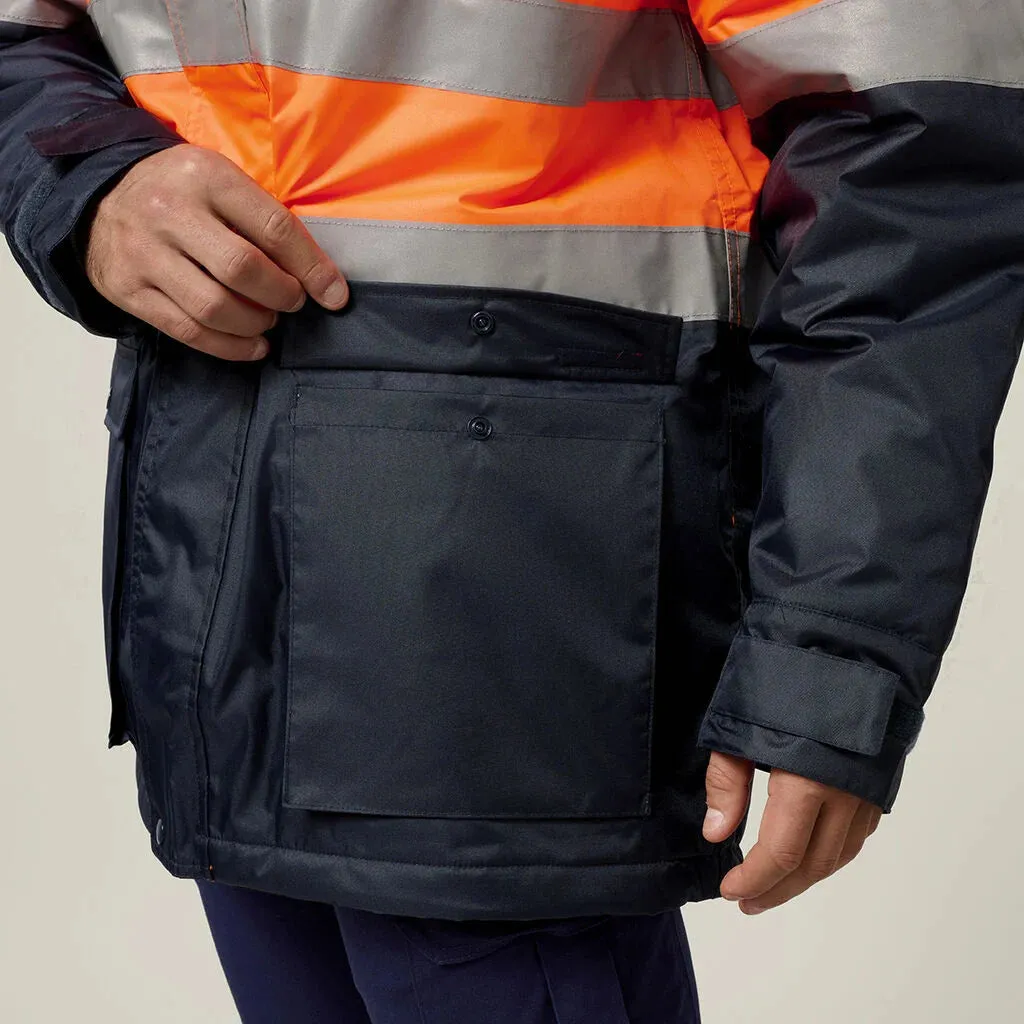 Hard Yakka Core Hi-Vis 2 Tone Taped Quilted Waterproof Jacket (Y06685)