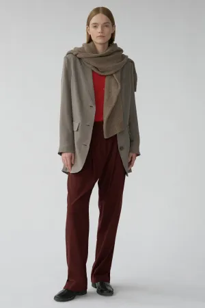 HARRY PANTS - BURGUNDY - RAW SILK