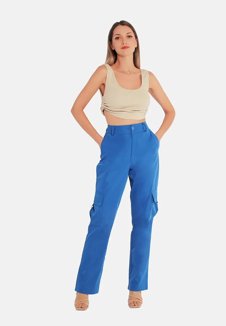 High Waist Cargo Pants