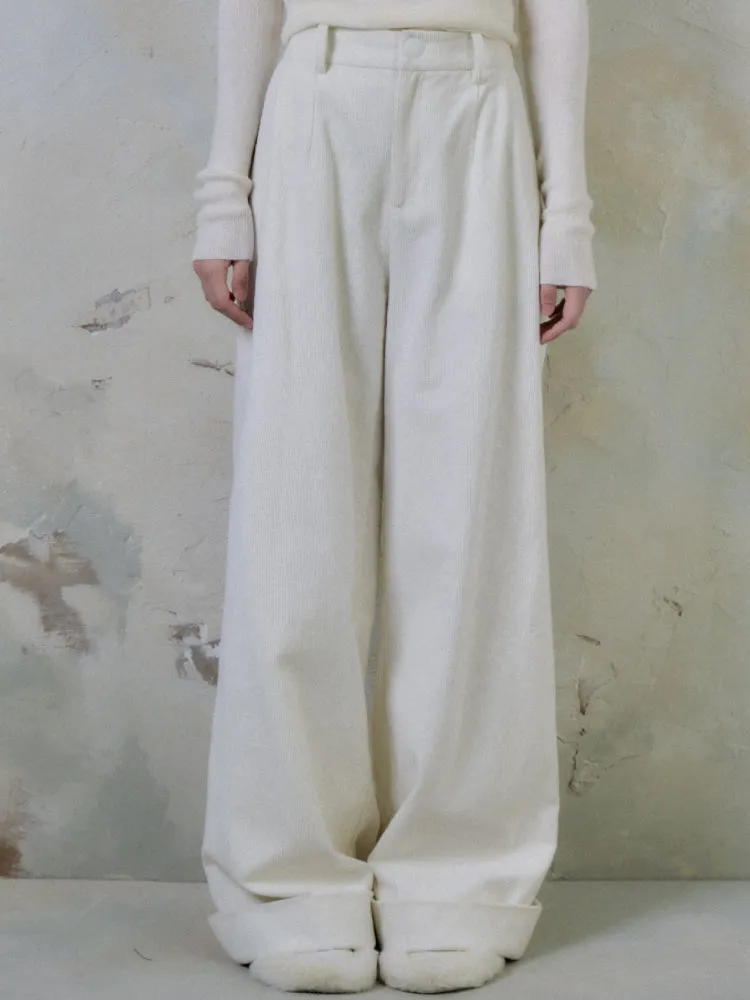 High waist straight wide leg pants【s0000005552】