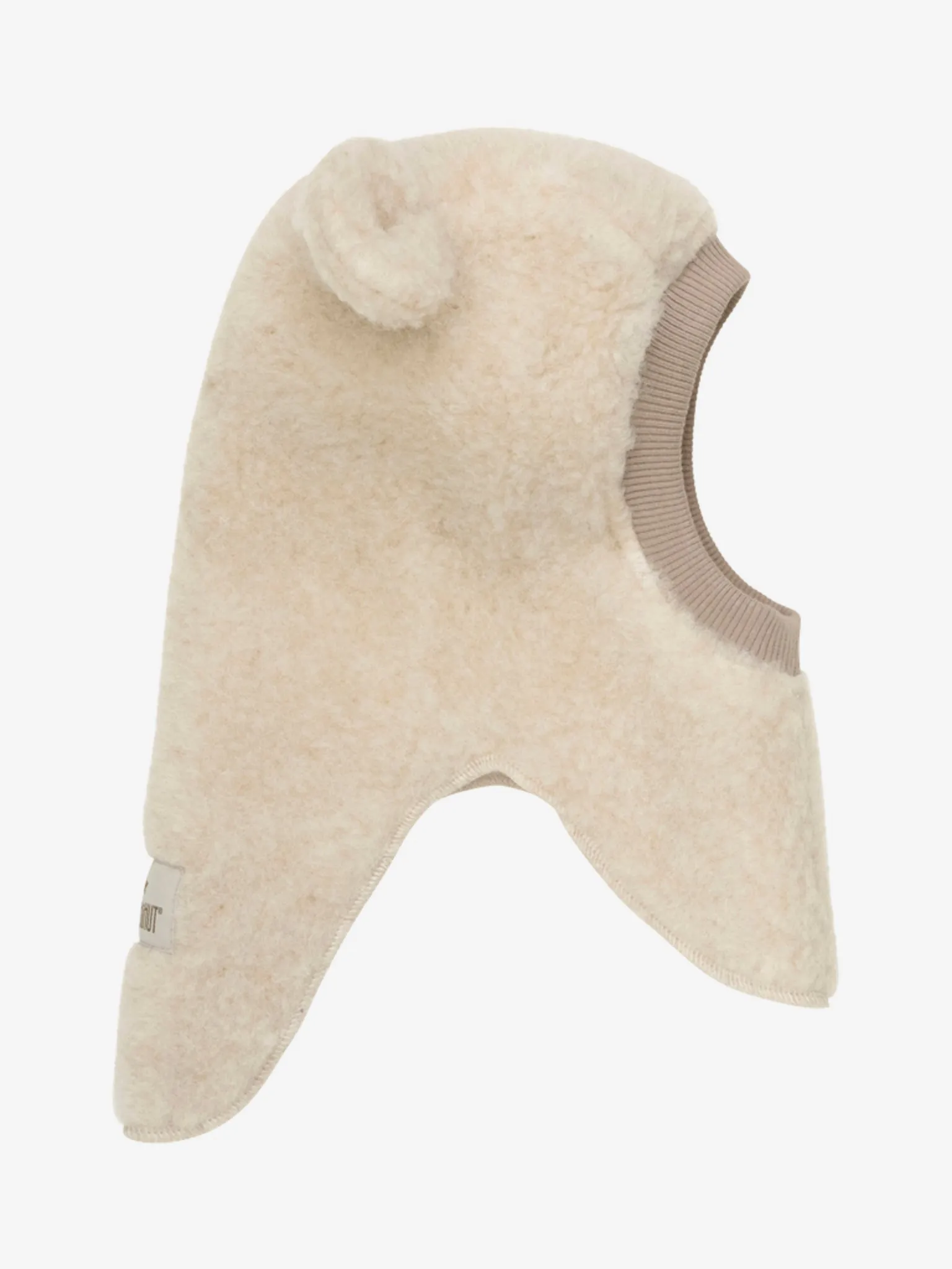 HUTTELiHUT Balaclava Ears Wool Teddy - Cement