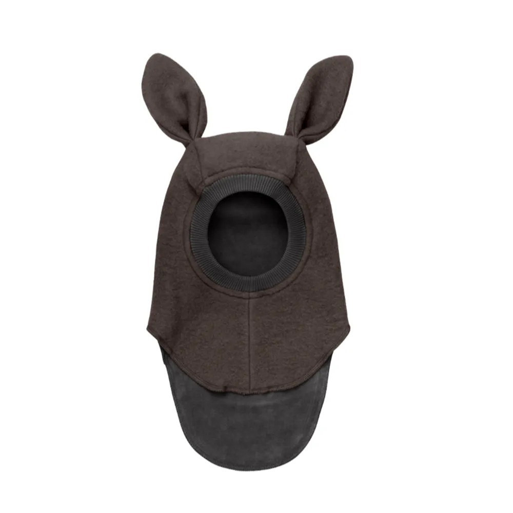 Huttelihut - Balaclava rabbit ears | wollen bivakmuts baby en kind