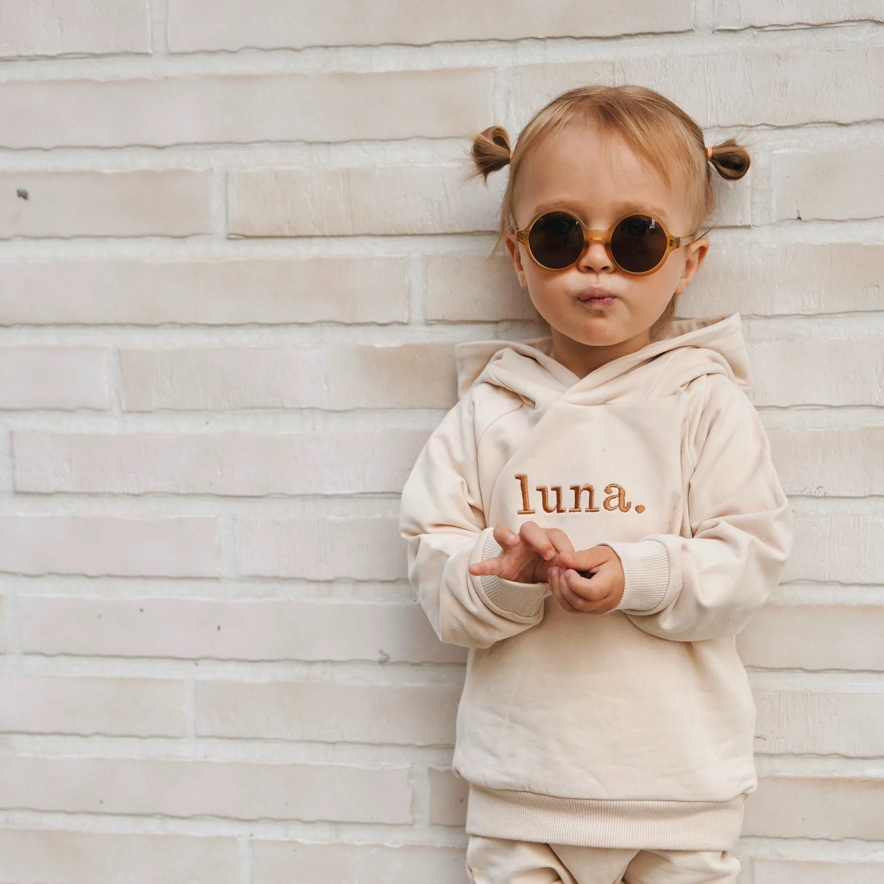 JBØRN Organic Cotton Baby Teddy Ears Hoodie & Joggers Set | Personalisable