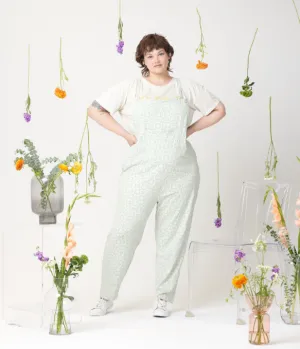 Known Supply - Rhythm Adjustable Overall | Mint Floral