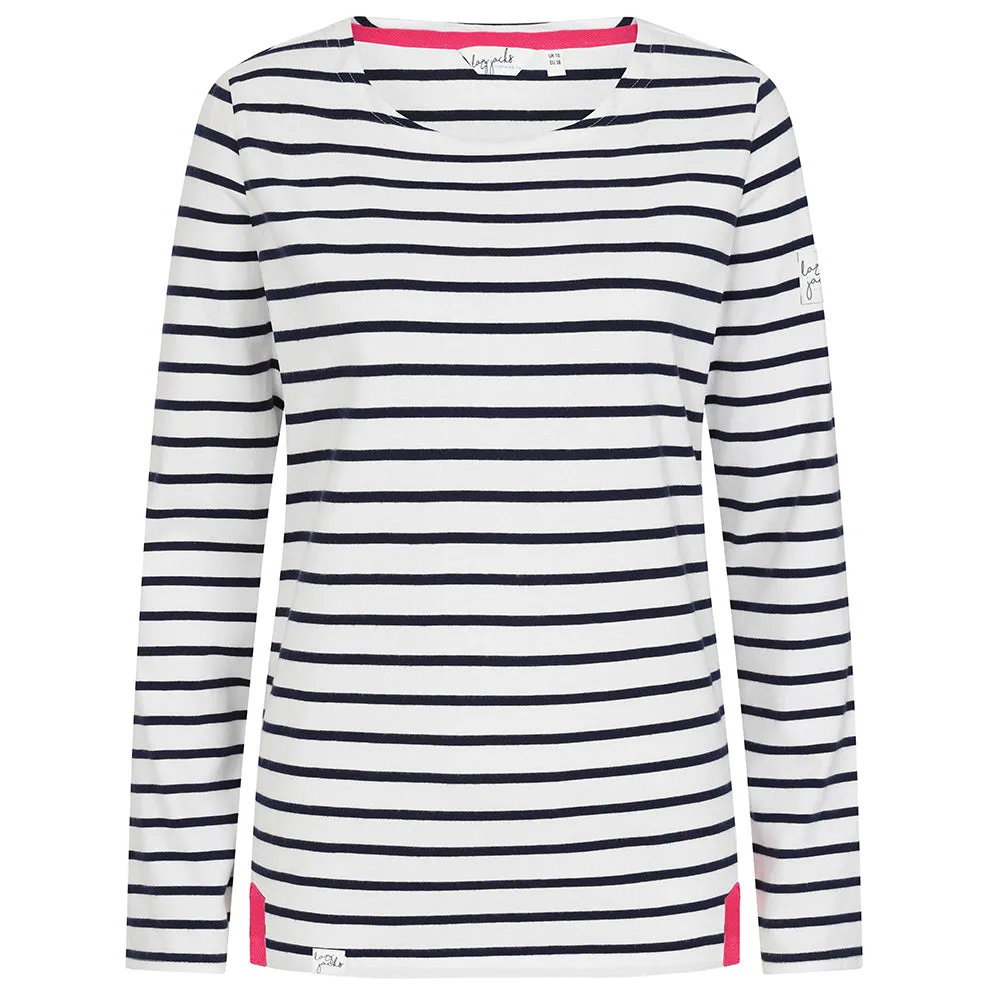 Lazy Jacks Striped Breton Top LJ97