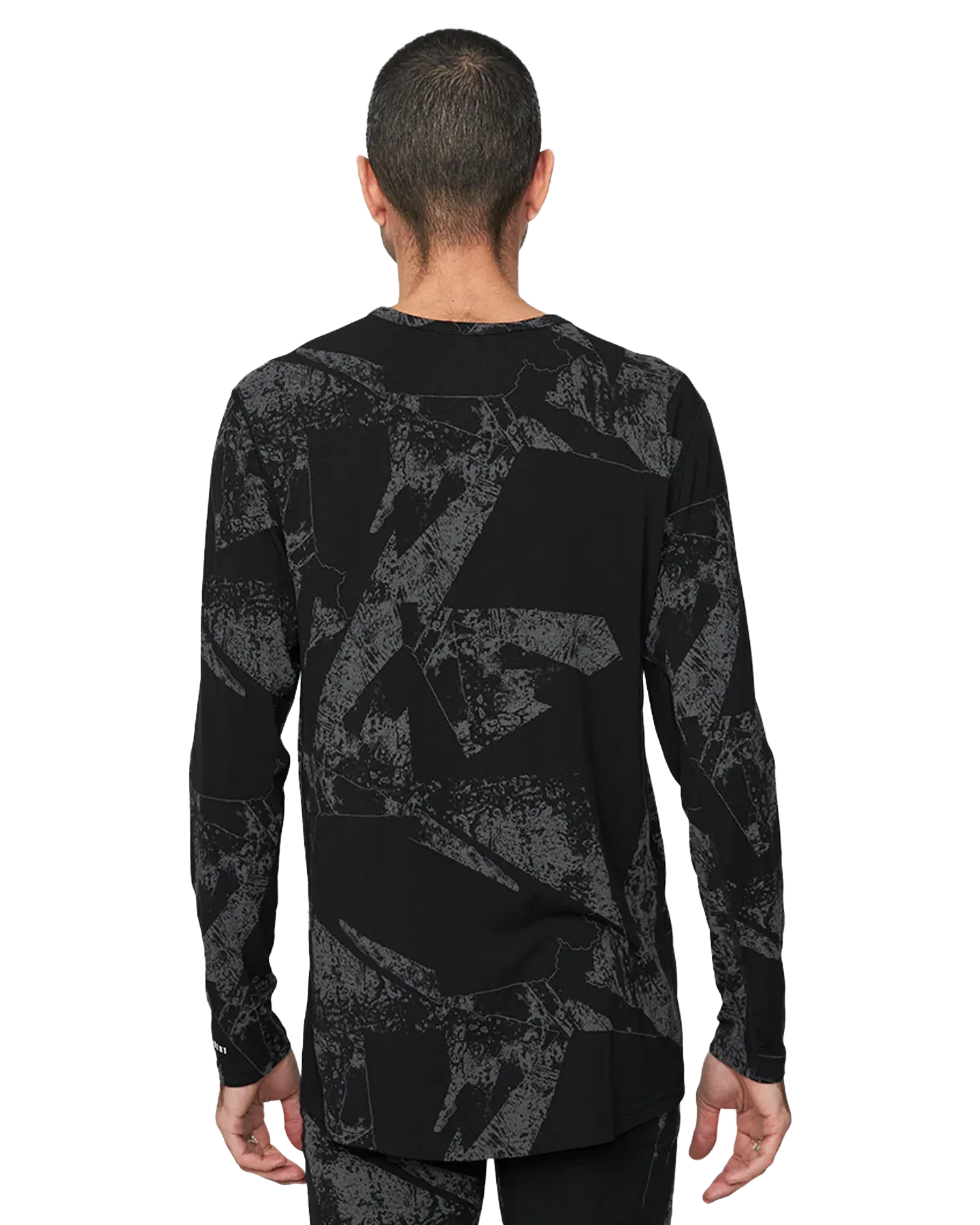 Le Bent Men's Fractal Lightweight Crew - Black