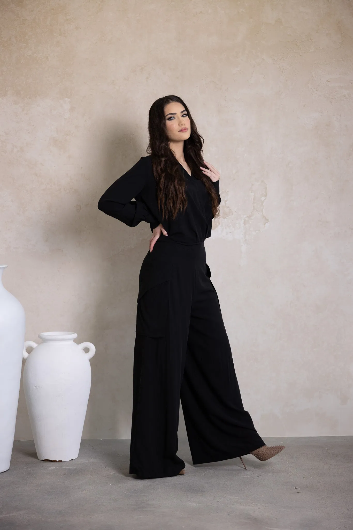 Lydia Pocket Wide Leg Pants