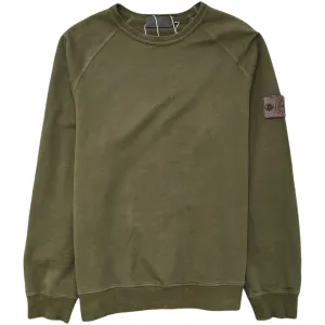 Men's Applique Logo Jumper Khaki Size S