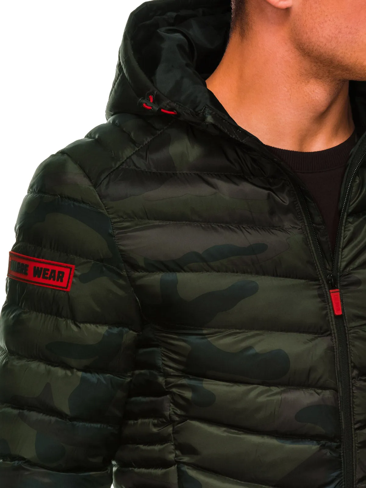 Men's quilted transition jacket Will camouflage