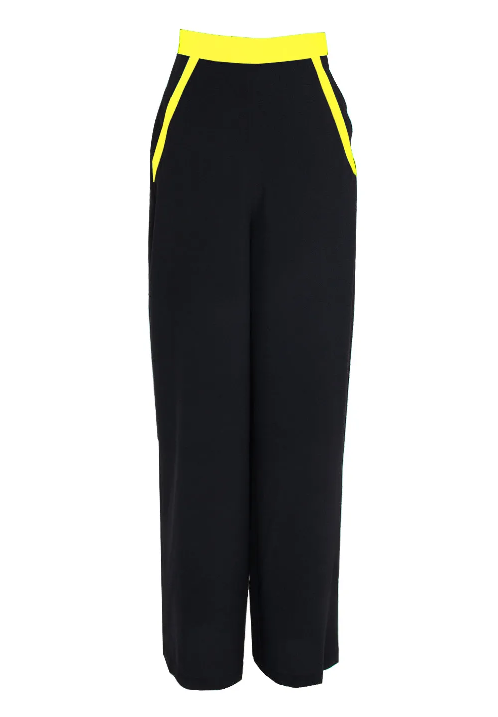 Monochrome - Black Pants (Neon Yellow)