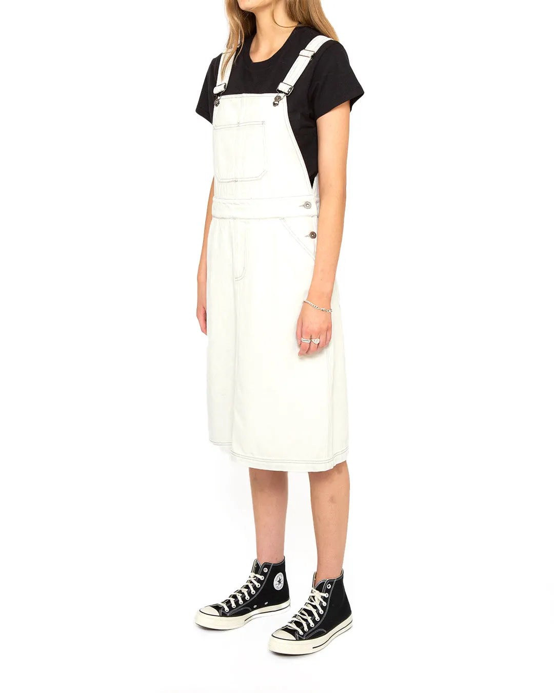 Overall Dress (Relaxed Fit) - Bleached White