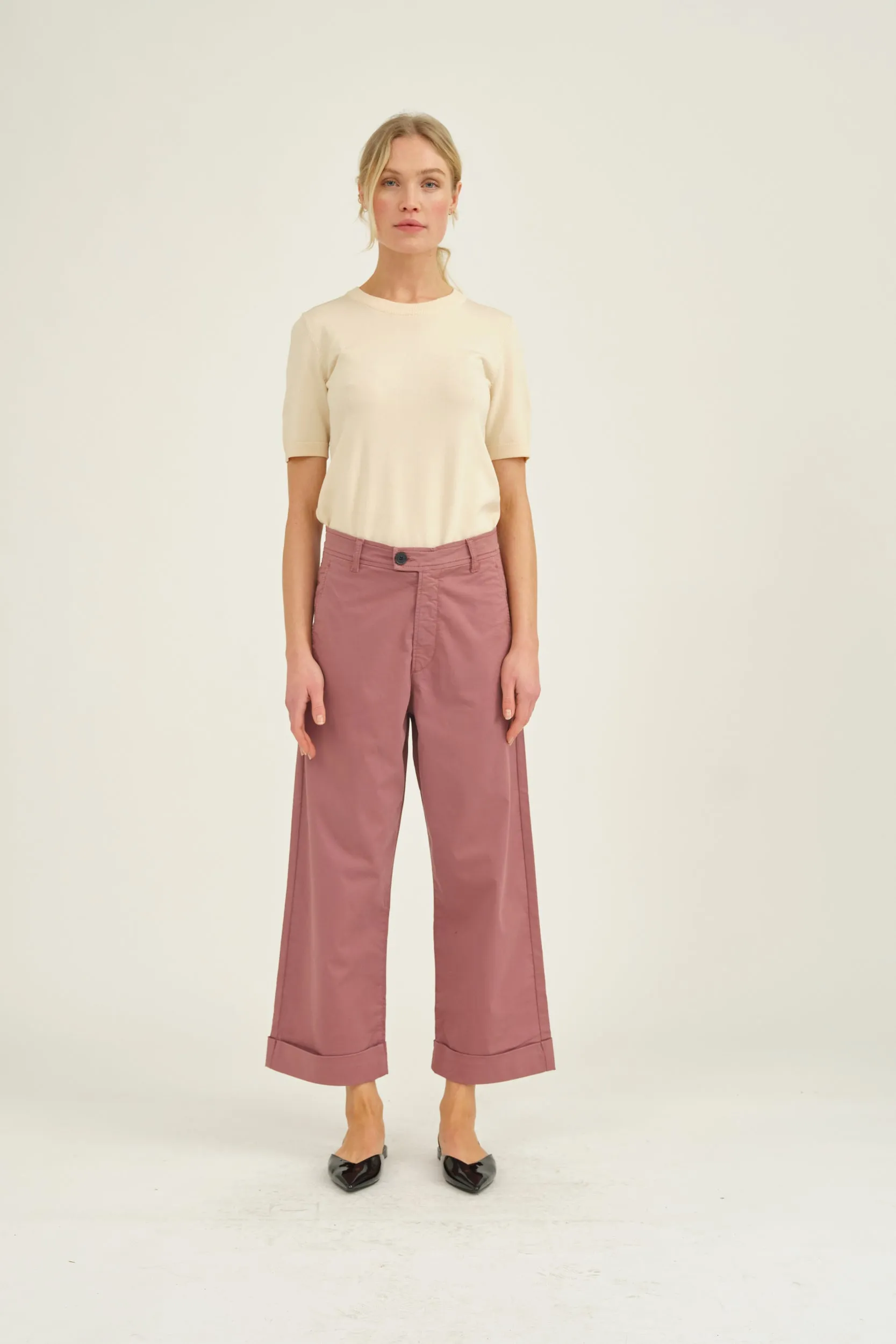 PD-Birkin Weekend Cropped Pant - Dark Orchid