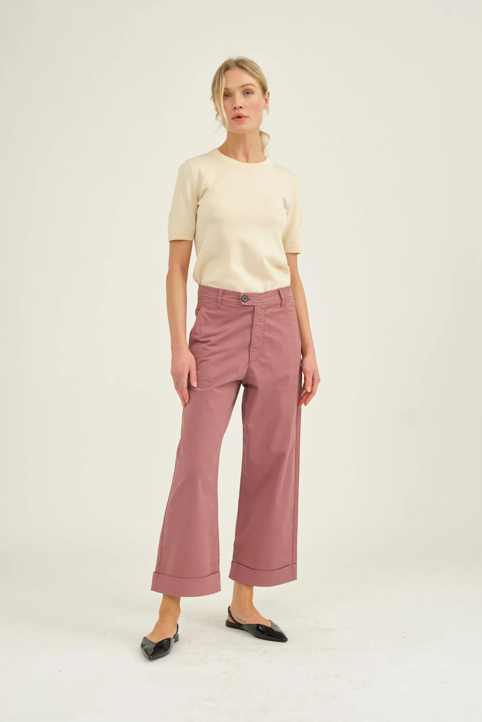 PD-Birkin Weekend Cropped Pant - Dark Orchid