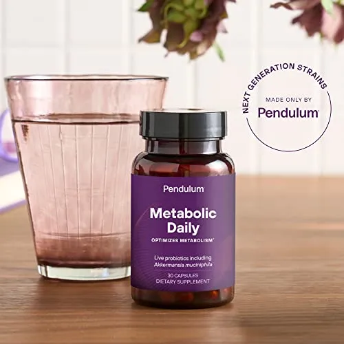 Pendulum Metabolic Daily with Akkermansia – Also Includes Anaerobutyricum, Clostridium & More to Support Sugar and Carbohydrate Metabolism - The only Brand with Akkermansia