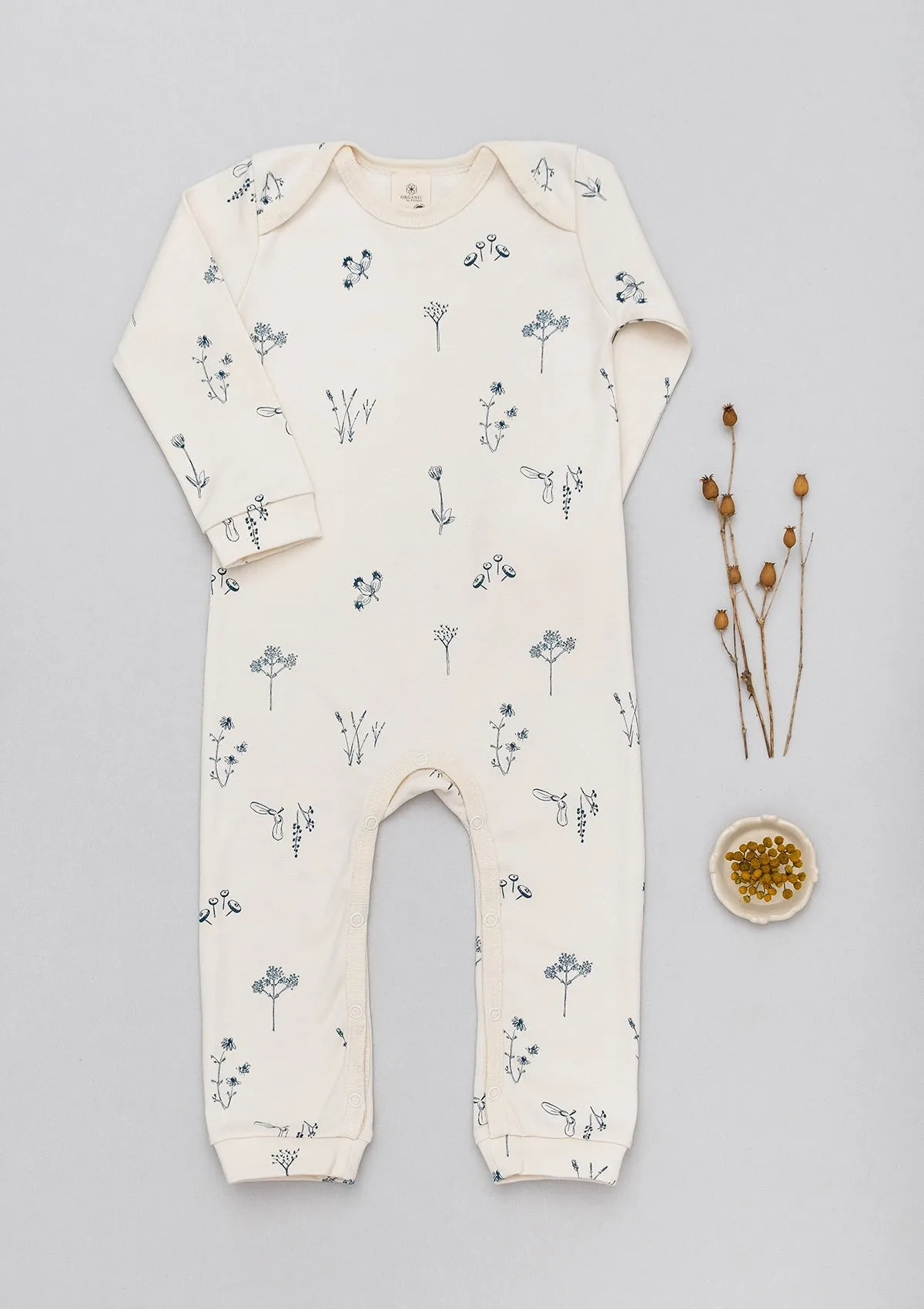 Plants Delight overall play-suit long sleeve