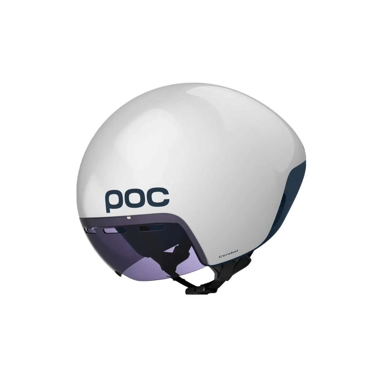 POC Cerebel White Blue Helmet