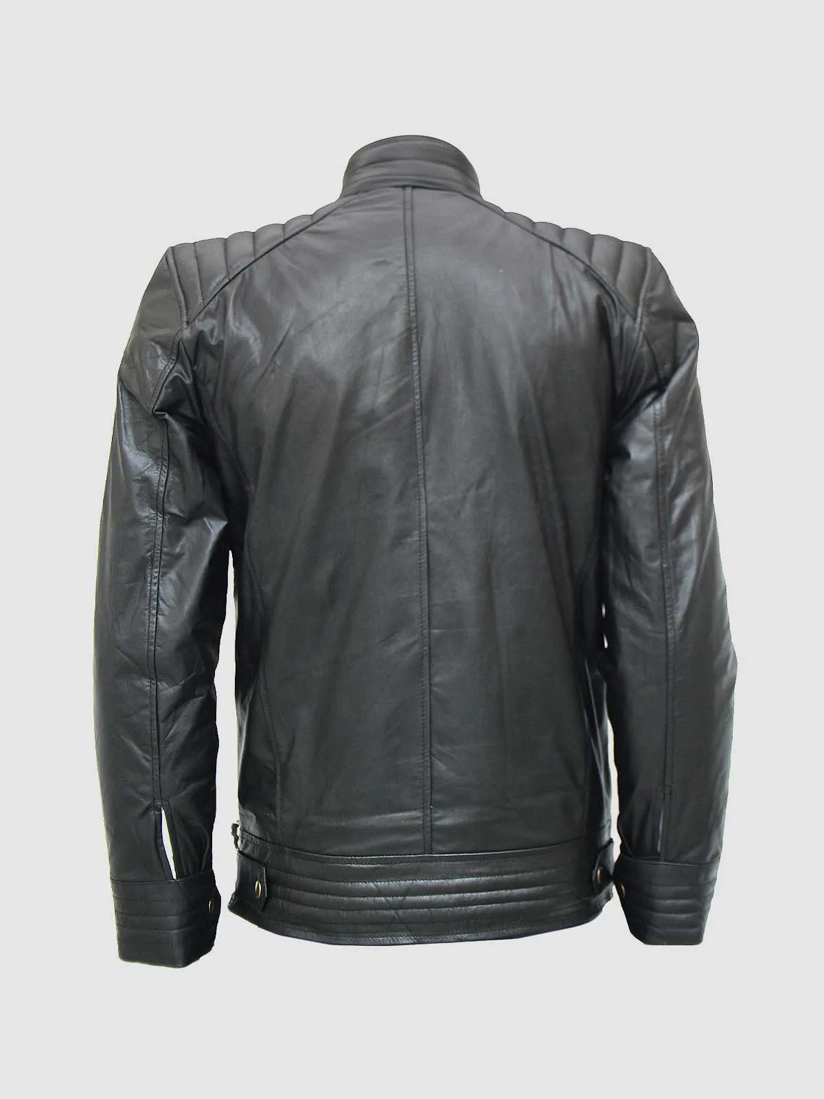 Quilted Leather Motorcycle Jacket