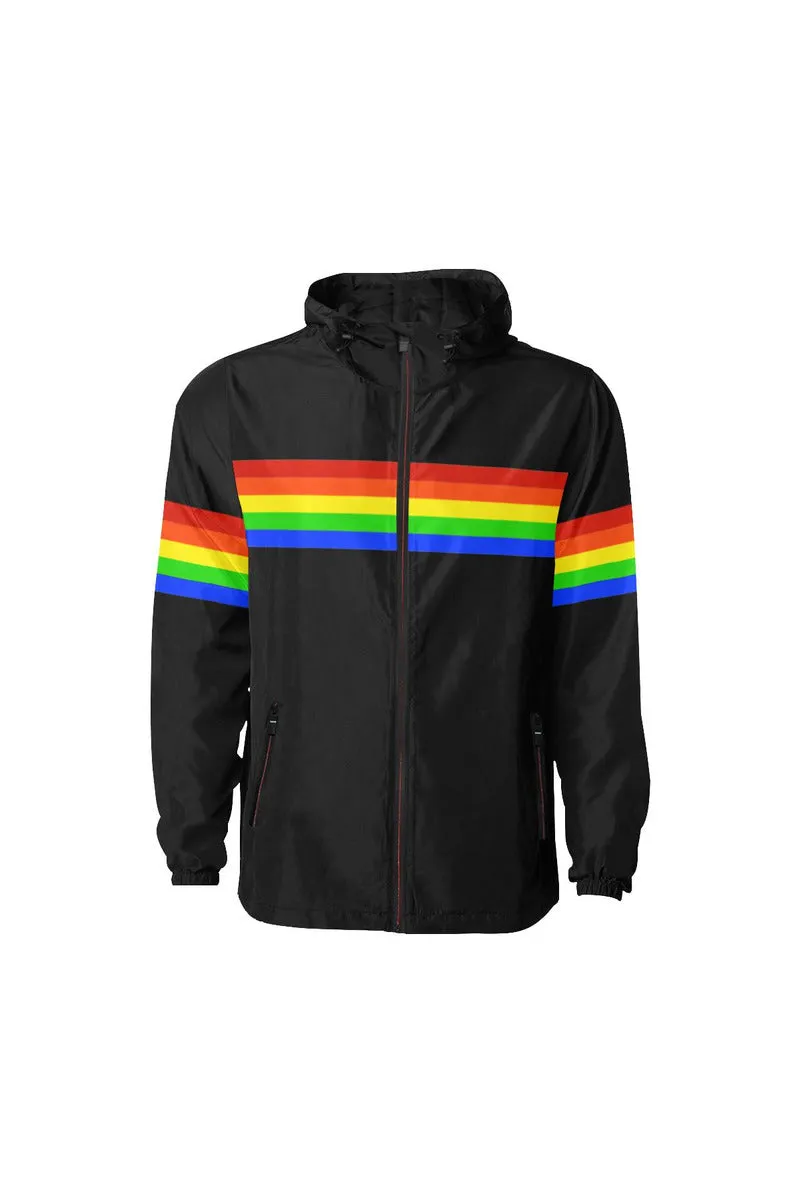 Rainbow - Sleeve All Over Print Quilted Windbreaker for Men (Model H35)