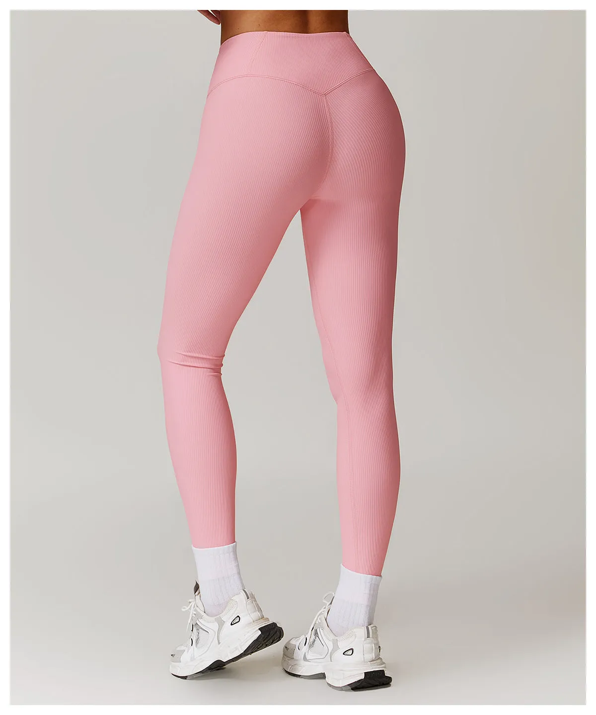 Ribbed High-Waist Sculpting Leggings