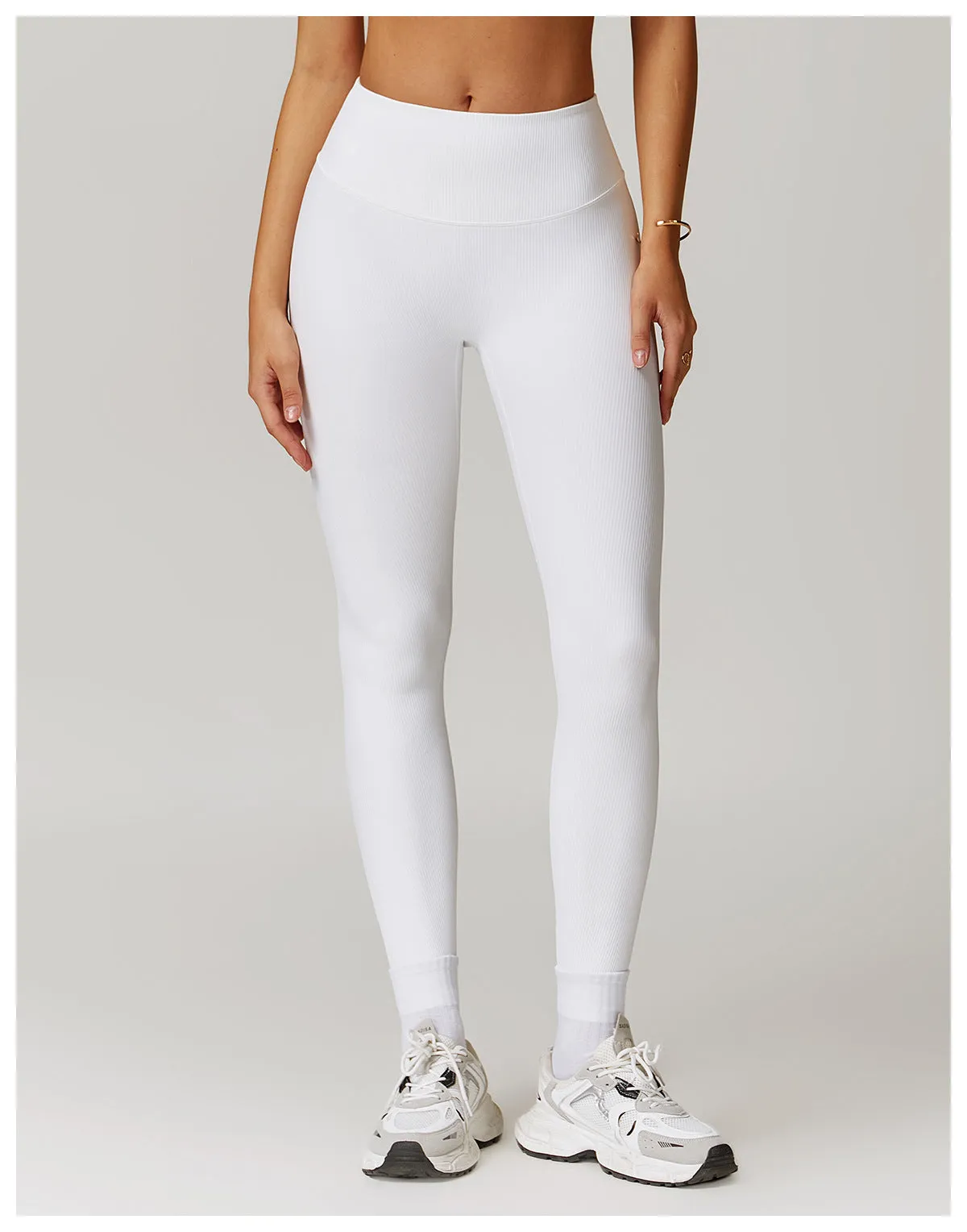 Ribbed High-Waist Sculpting Leggings