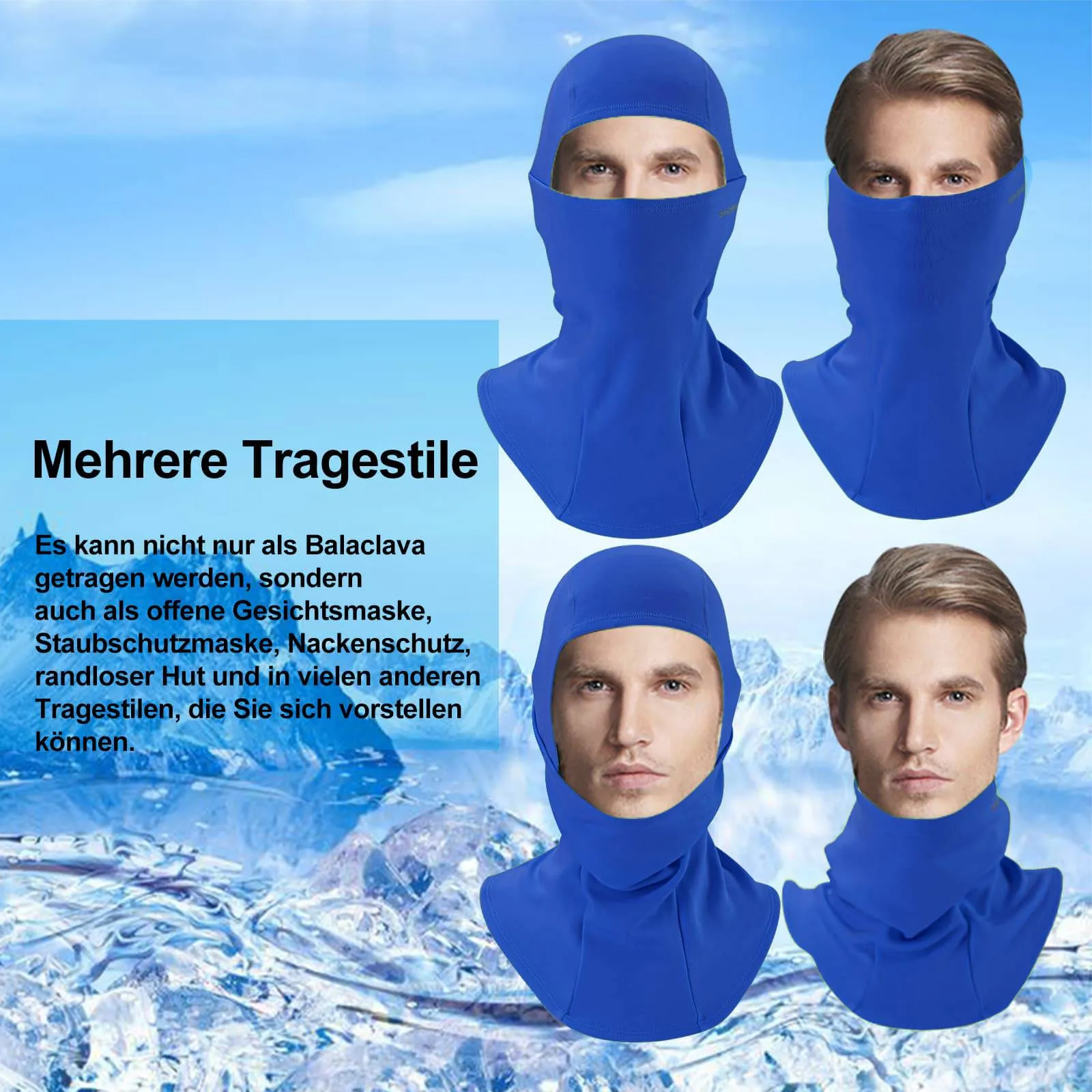 ROCKBROS Sturmhaube Herbst Winter Balaclava für Outdoorsports Unisex