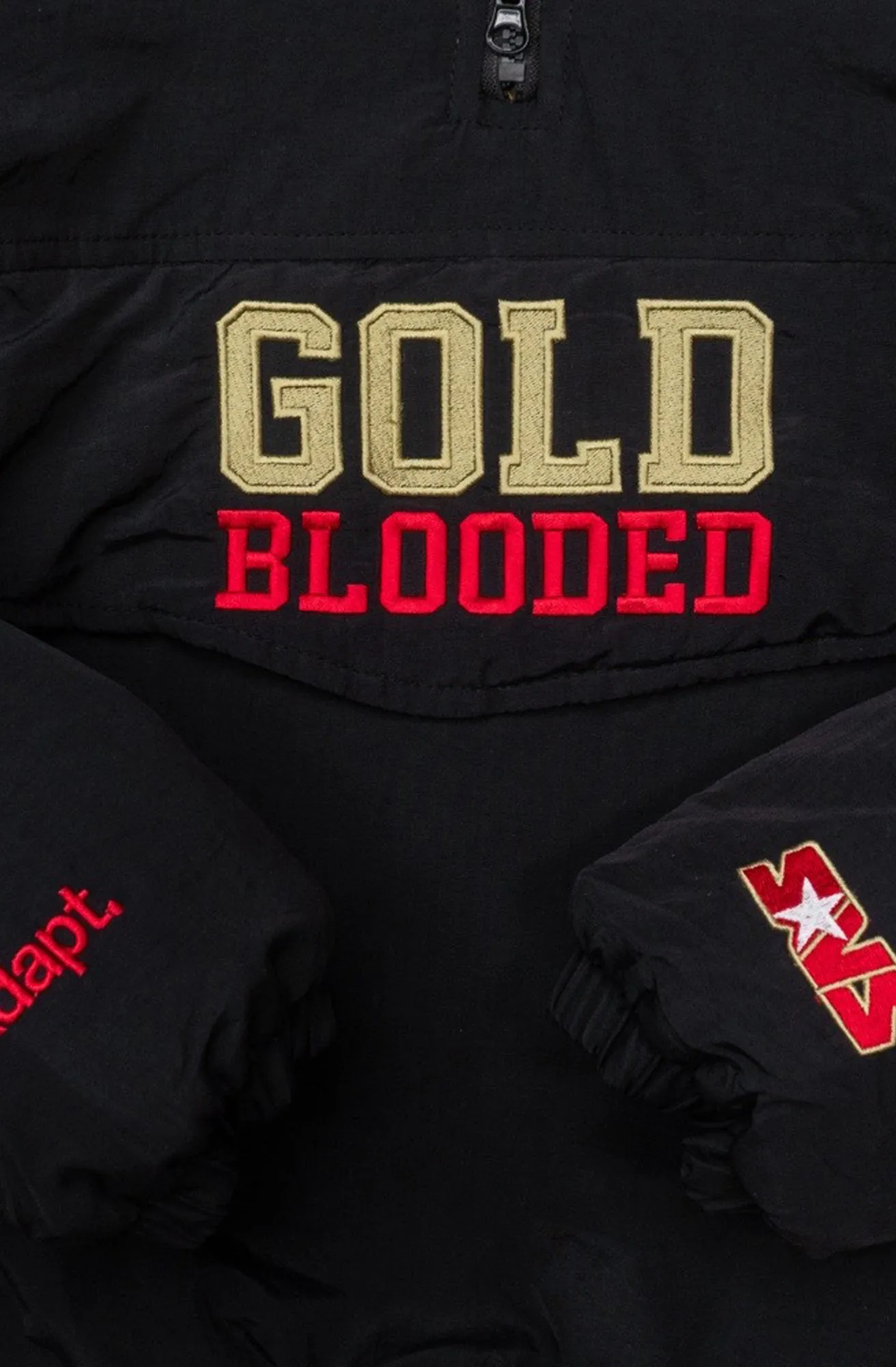 SAVS x Adapt :: Gold Blooded SFC (Men's Black/Gold Stadium Jacket)