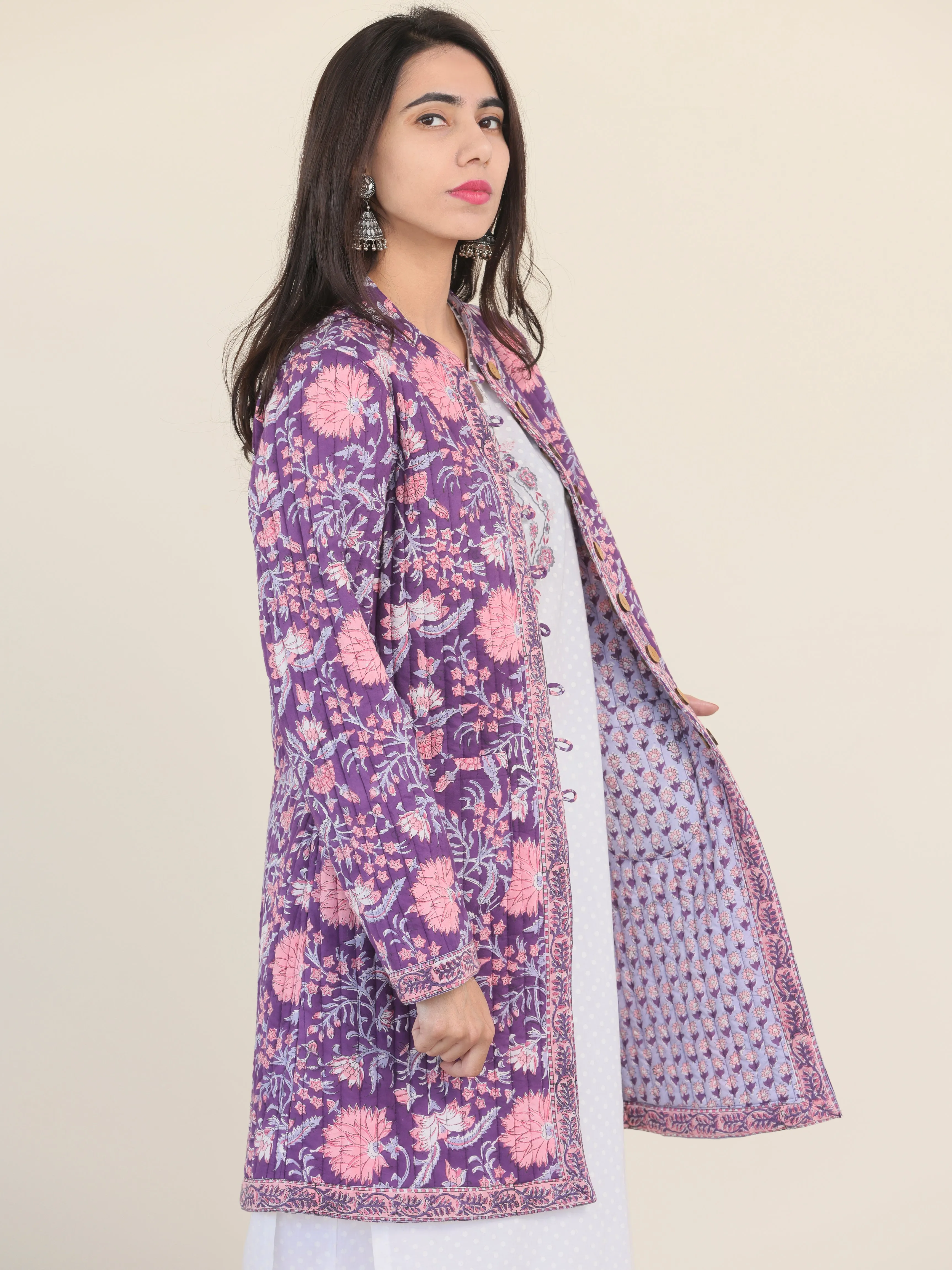 Shishir Mehreen Quilted Reversible Jacket